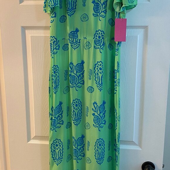 Lulani Ruffle-Hem Printed Maxi Dress - Picture 4 of 7